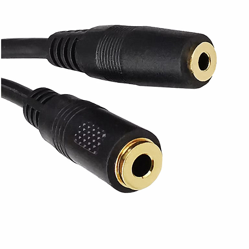 3.5mm 3Pole Female to 2.5mm & 3.5mm Female audio Y Splitter