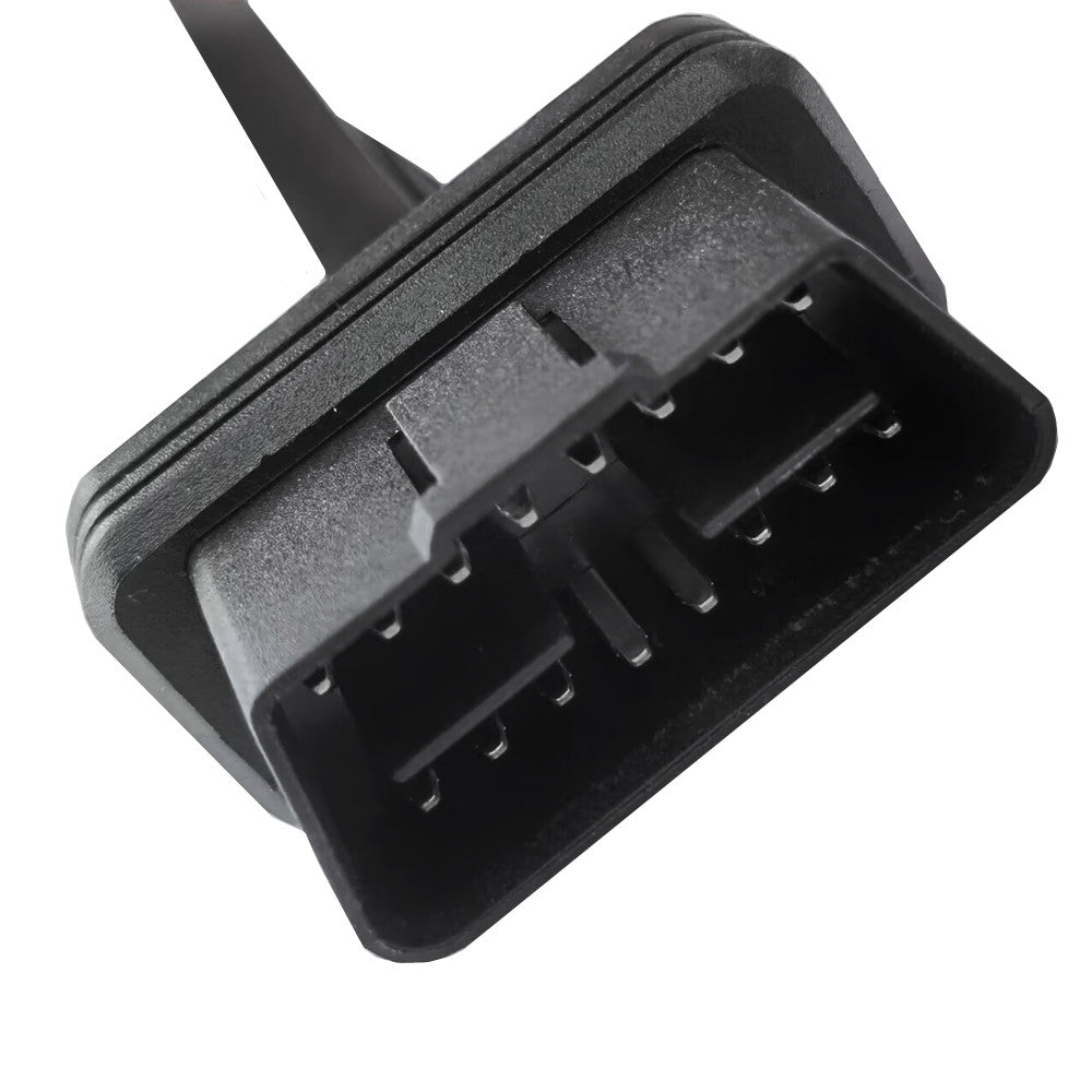 OBD II OBD2 16Pin 1 Male to 2 Female Extension Cable with Power Switch