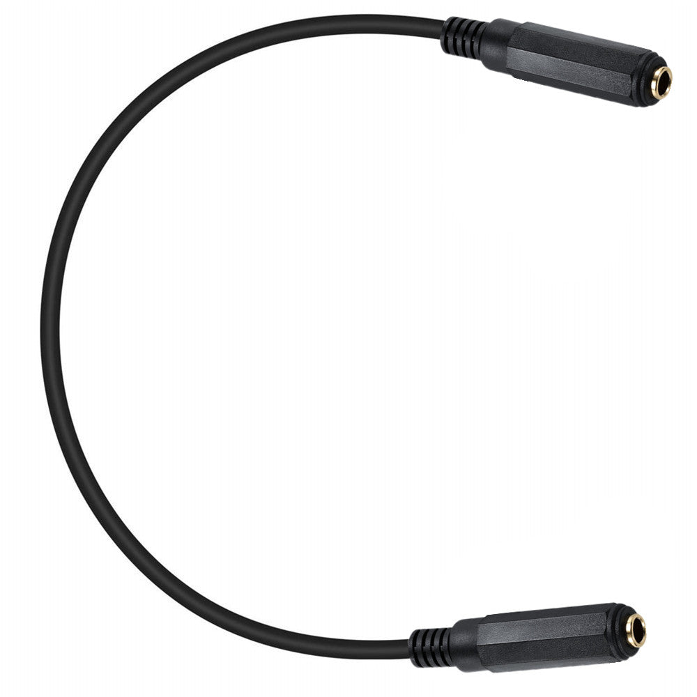 6.35mm 1/4 Inch TRS/TS Female to Female Stereo Audio Mono Jack Extension Cable 0.2m