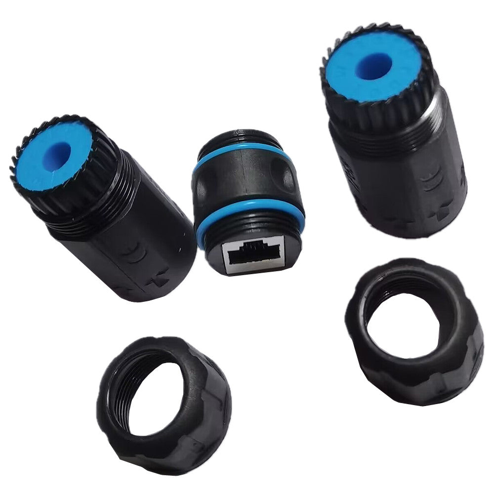 IP68 Waterproof RJ45 Ethernet Outdoor LAN Cable Connector for Cat5, Cat5e/Cat6/Cat6A