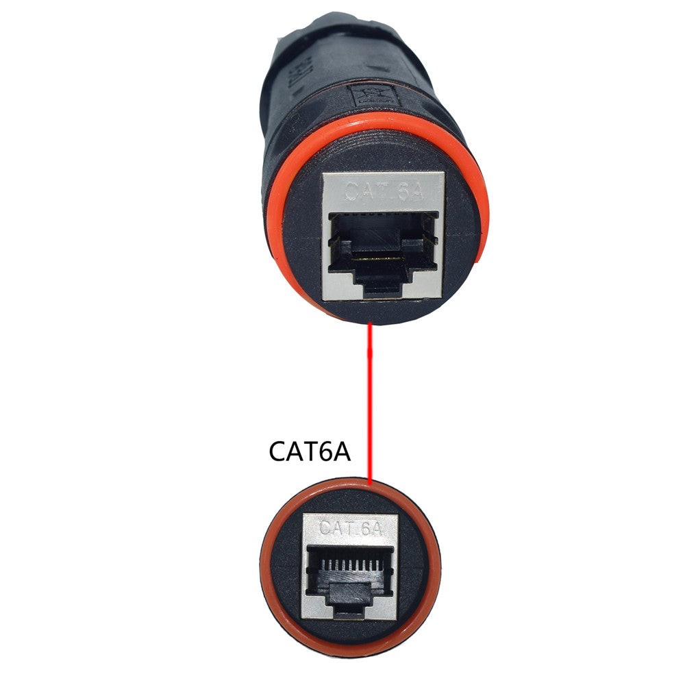 IP68 Waterproof RJ45 Ethernet Outdoor LAN Cable Connector for Cat5, Cat5e/Cat6/Cat6A