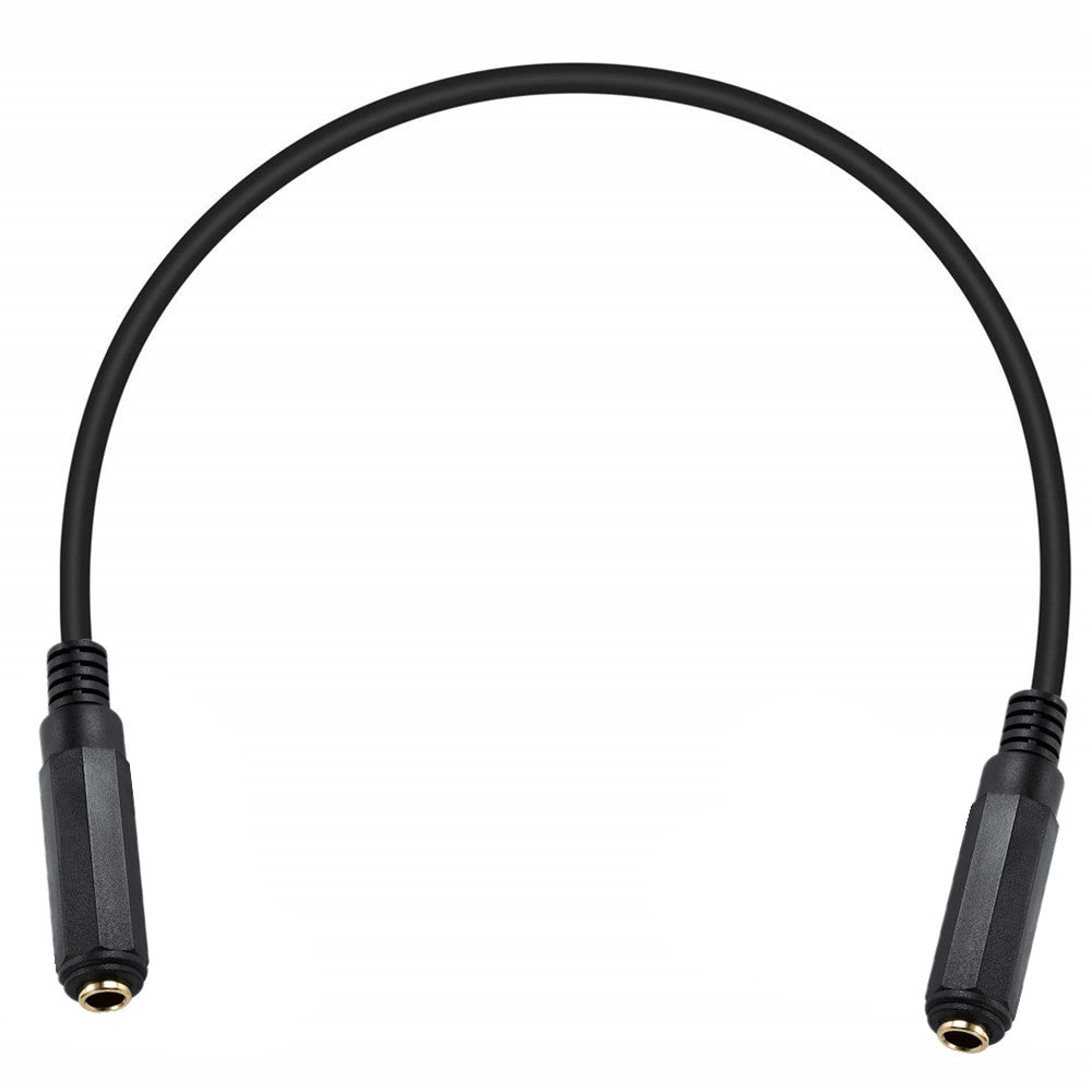 6.35mm 1/4 Inch TRS/TS Female to Female Stereo Audio Mono Jack Extension Cable 0.2m