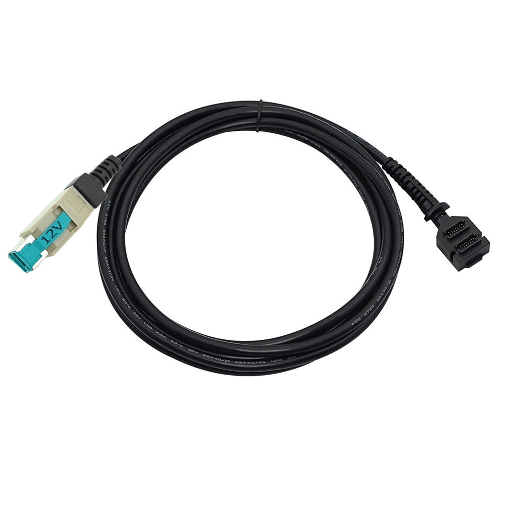 Scanner cable for Verifone VX820 dual 14-pin IDC female to 12V powered USB8P