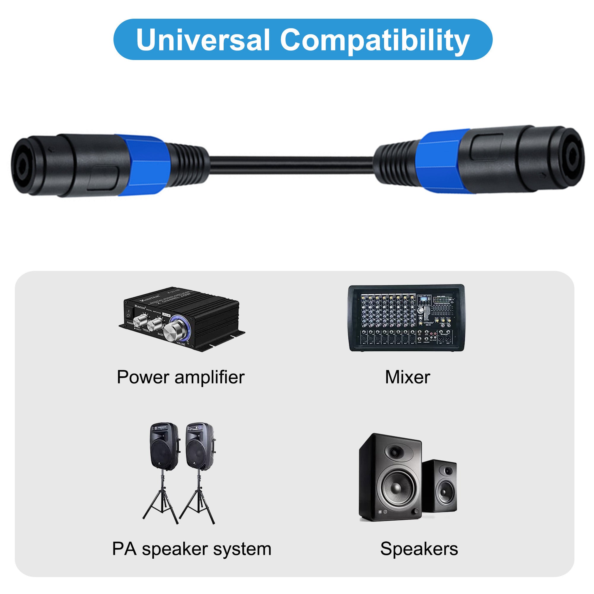 Speaker Female to Female Cable 0.2m