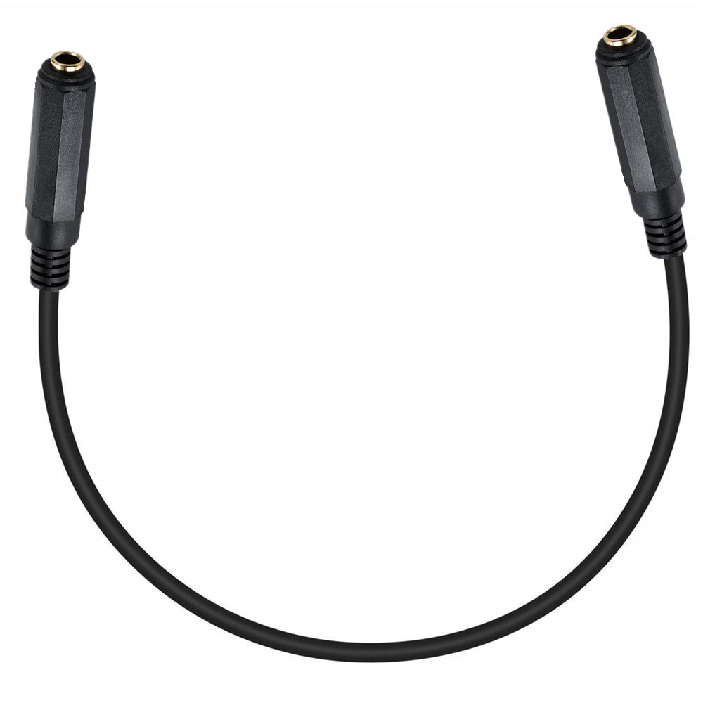 6.35mm 1/4 Inch TRS/TS Female to Female Stereo Audio Mono Jack Extension Cable 0.2m