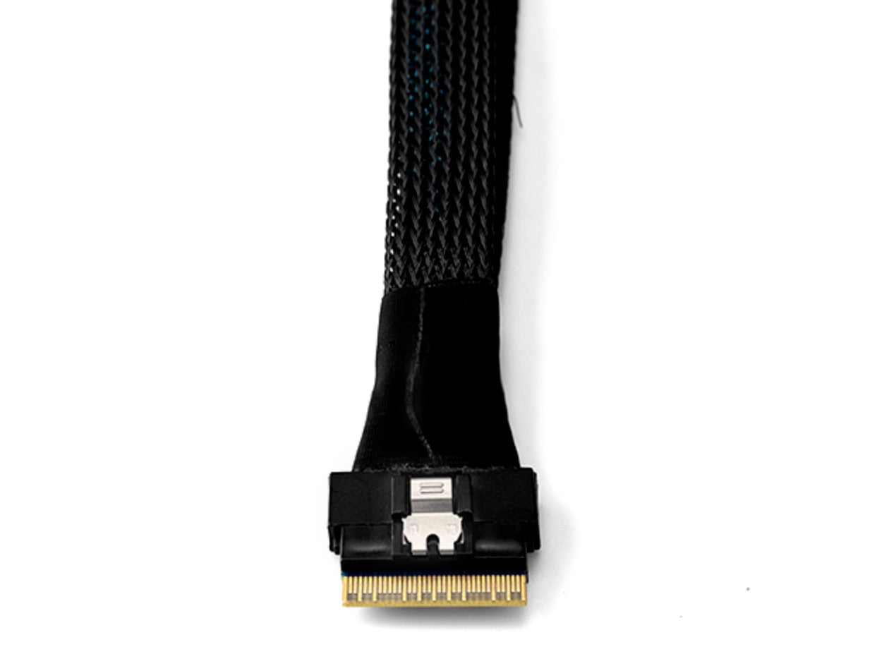 Internal SlimSAS 8654 to 2x 8639 U.2 server data and power cable