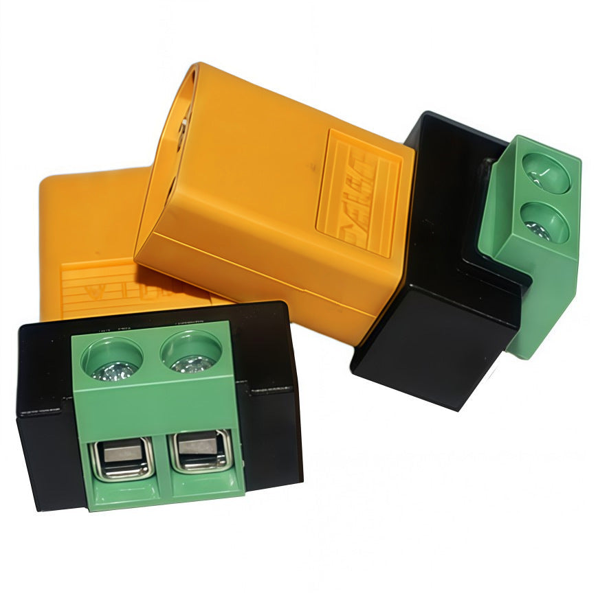 Solder-free XT60 male adapter with two-pin screw terminal block