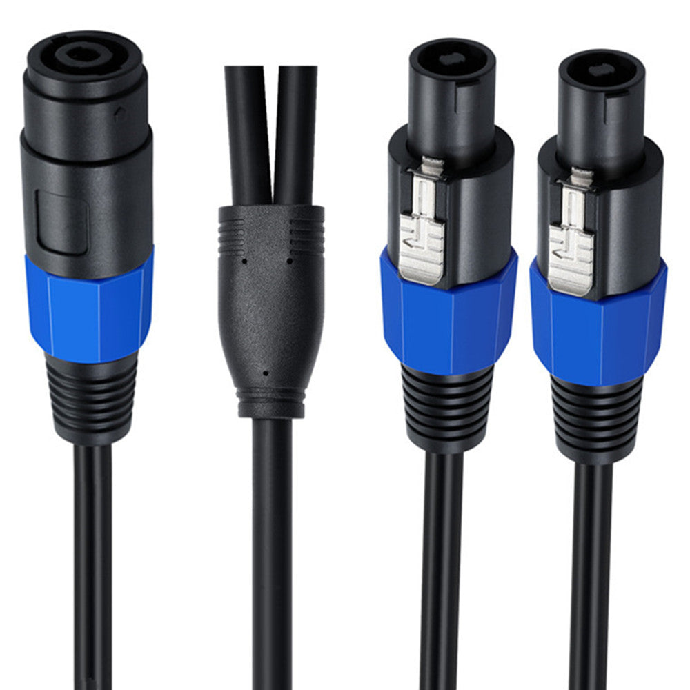 speaker cable splitter close up connectors