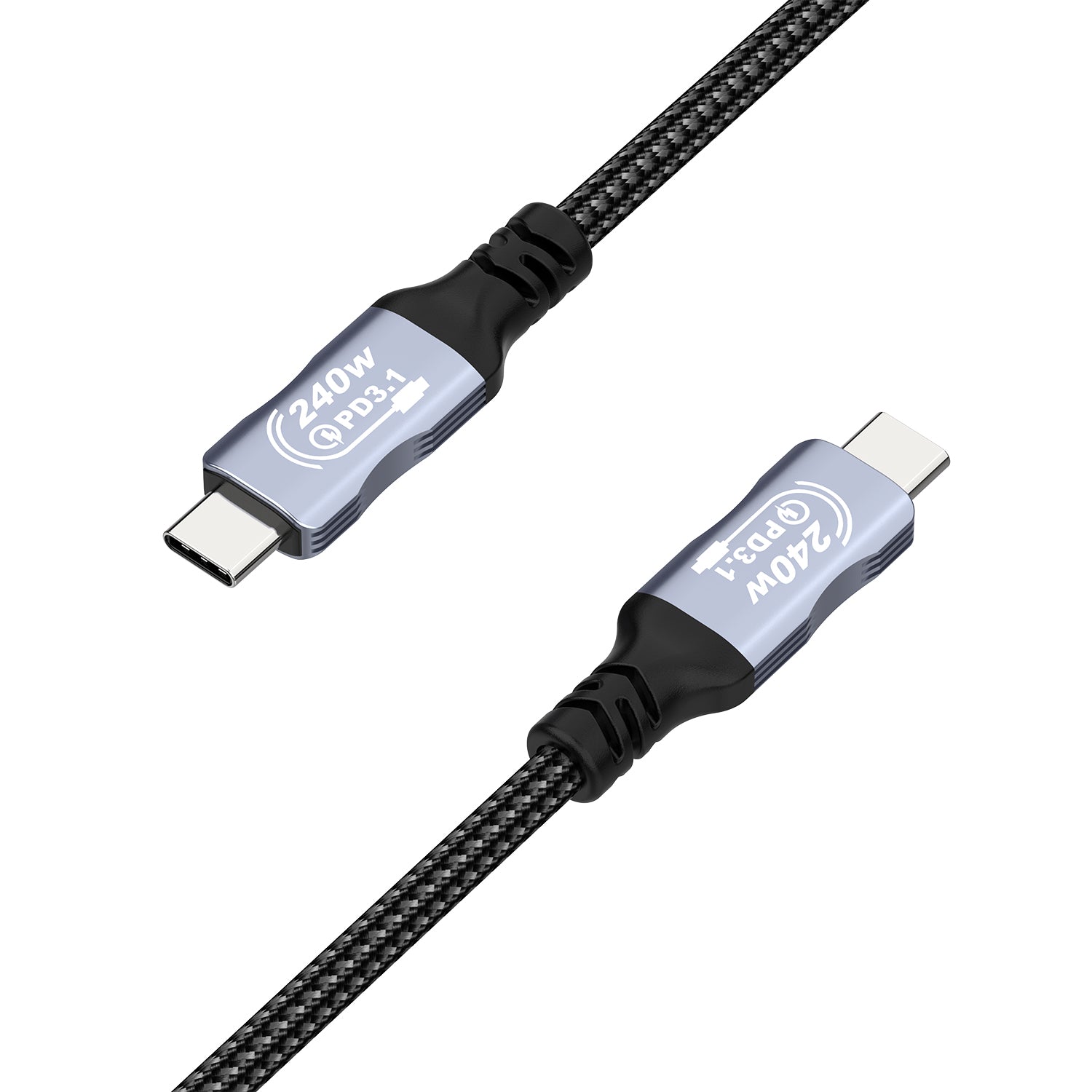 USB C Cable, USB4 Gen Male to Male Data Charging Cable PD3.1 240W