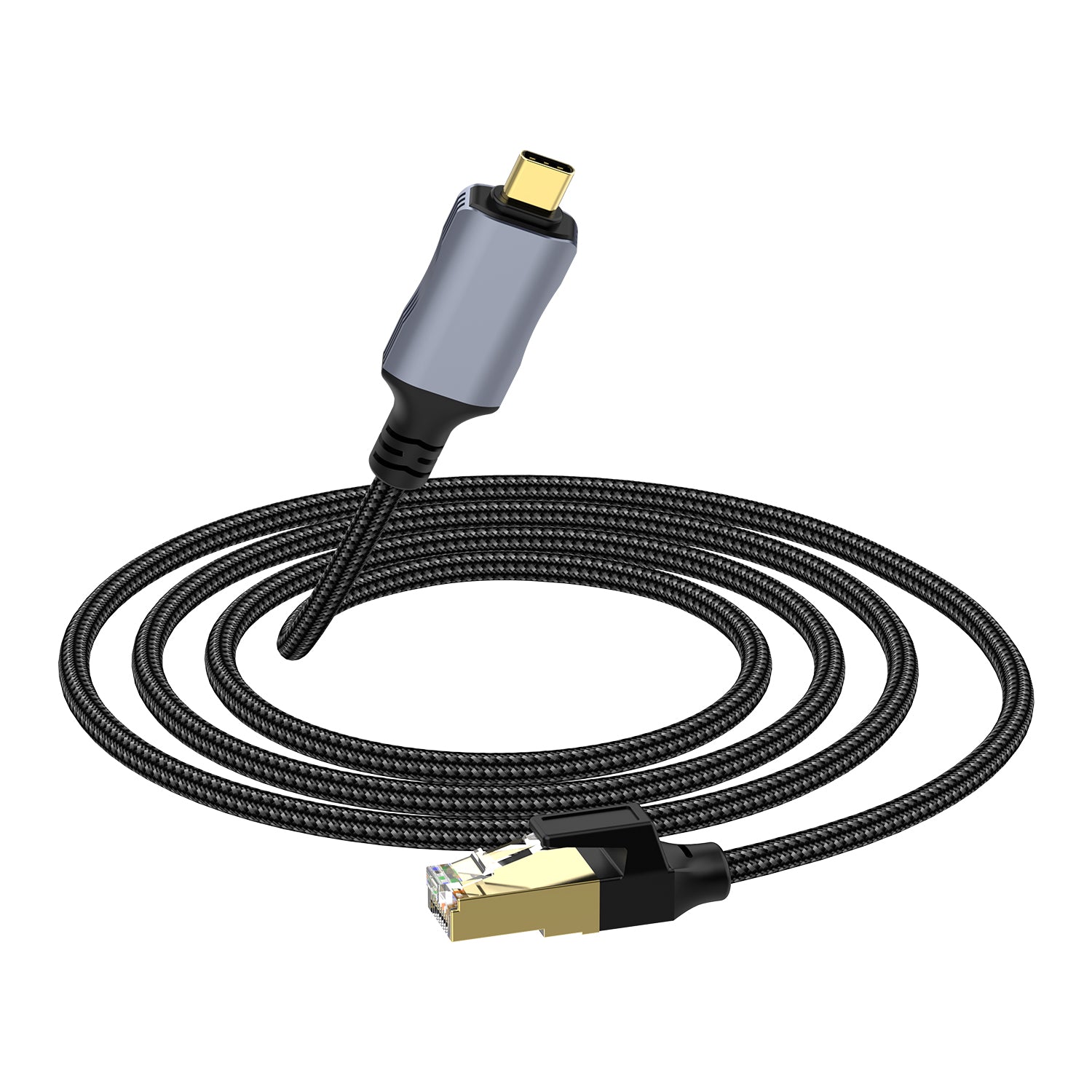 USB C to RJ45 Gigabit Ethernet Cable, Type C to RJ45 LAN Network Connector | 1000Mbps