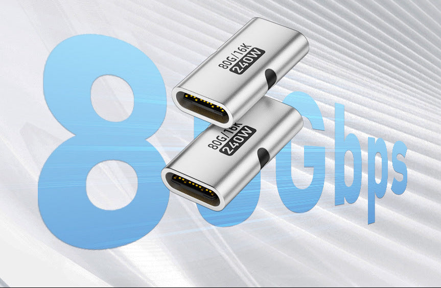 Two USB connectors with '8Gbps' text on a light gray background