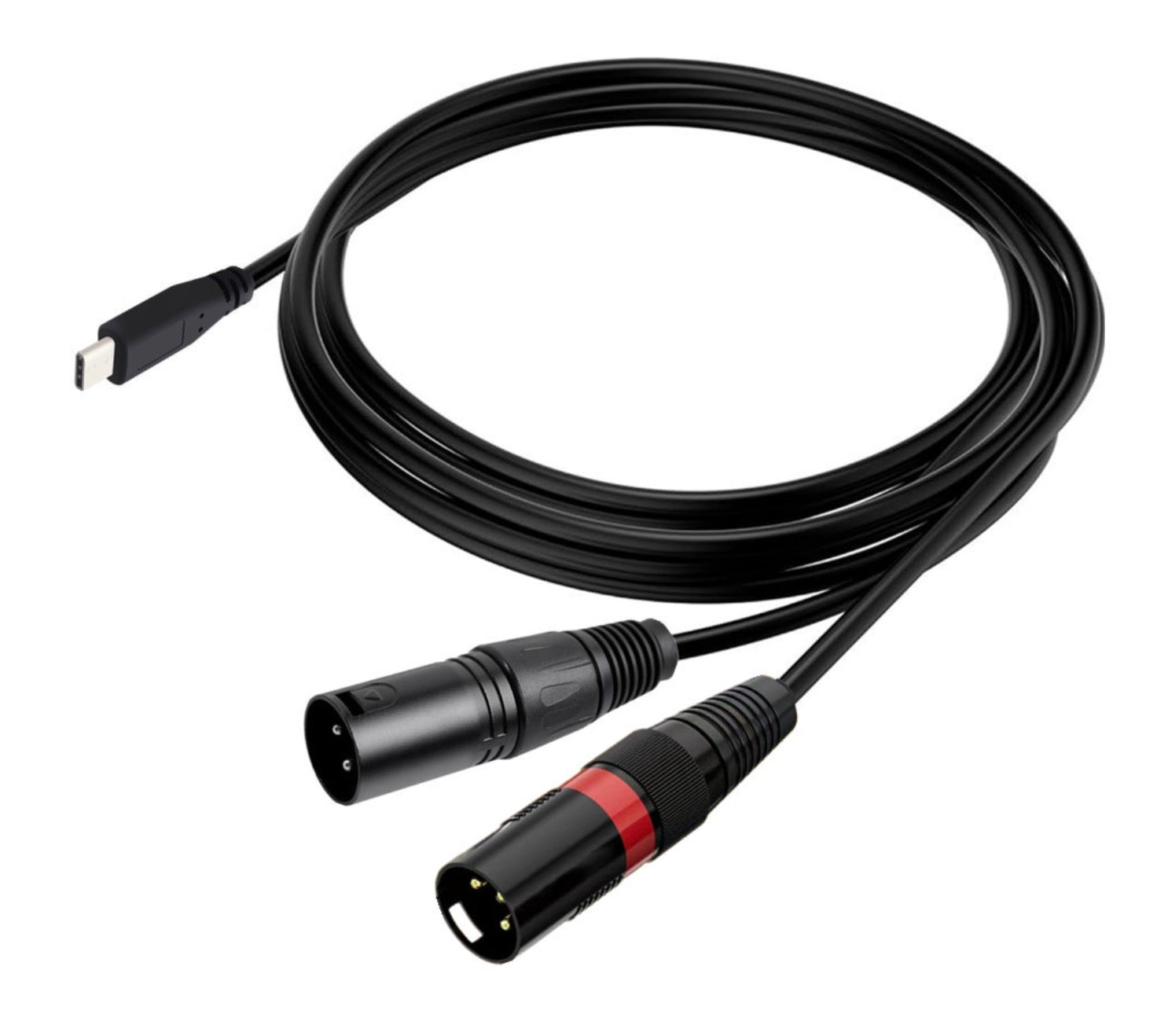 Type-C to XLR output cable for mixer and active speakers