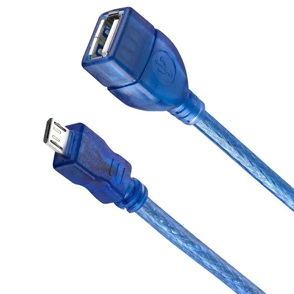 Micro 5Pin B Male to USB 2.0 A Female OTG Extension Cable