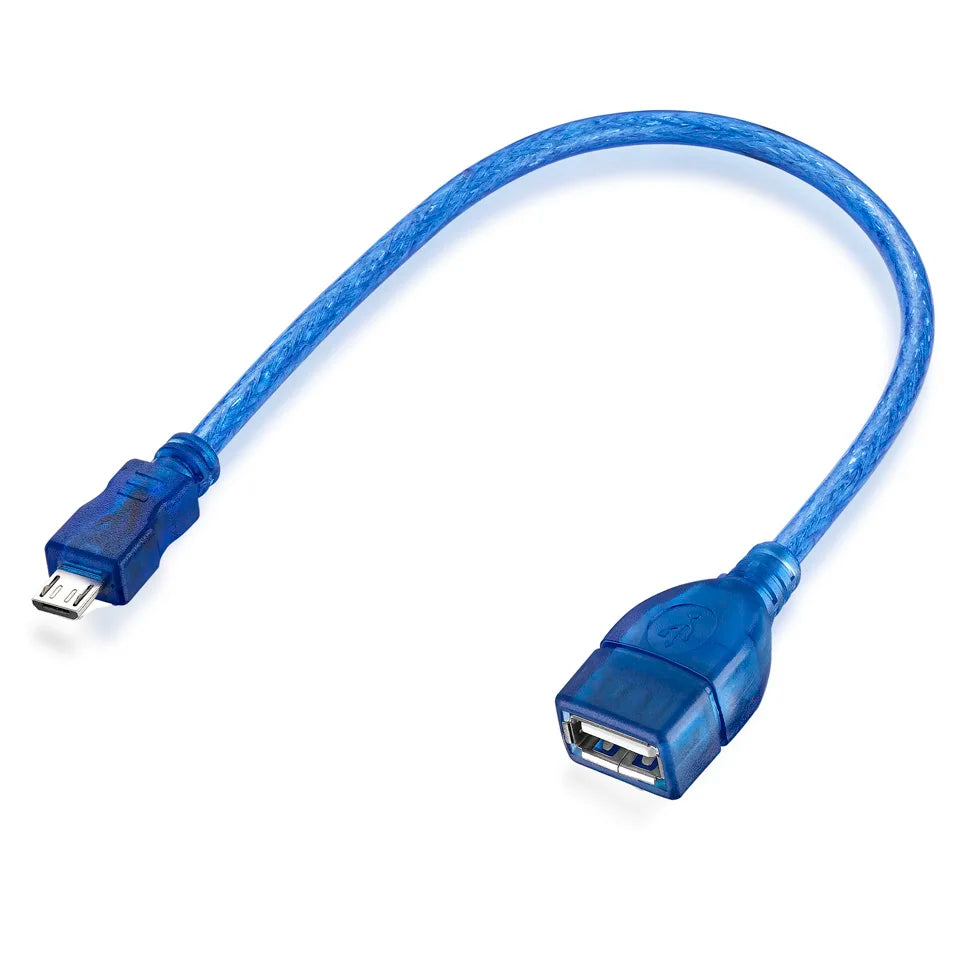Micro 5Pin B Male to USB 2.0 A Female OTG Extension Cable