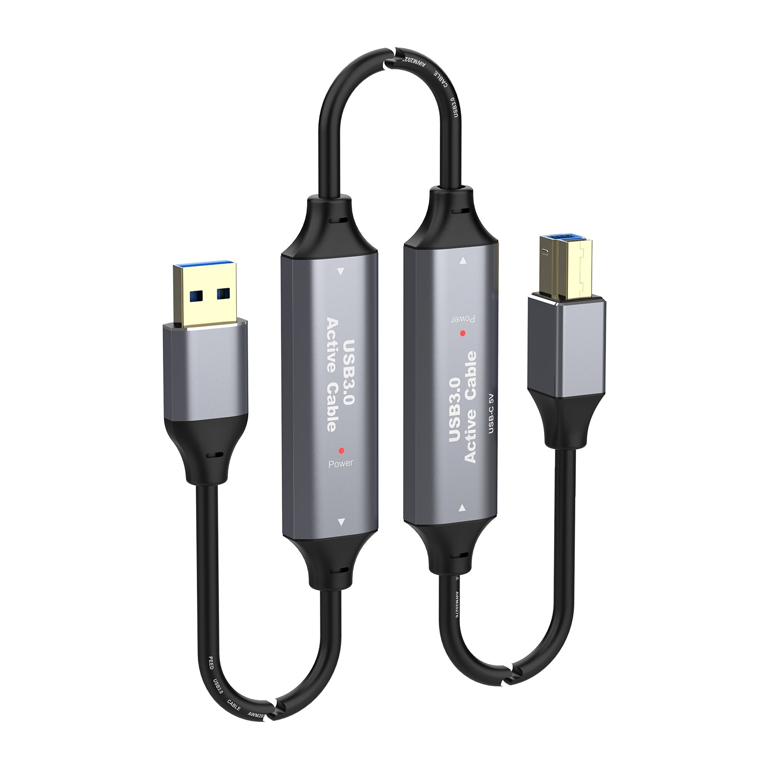 USB 3.0 Printer Cabe, USB Type A to Type B Connector for External Hard Drive, Scanner, Hub