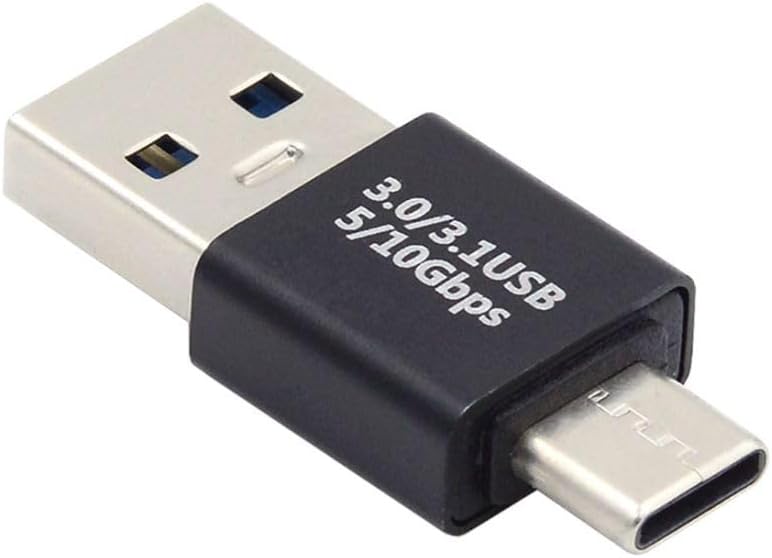 USB C Aluminium Adapter, USB 3.0 A Male to USB C 3.1 Data Charging Connector | Gen2 10Gbps