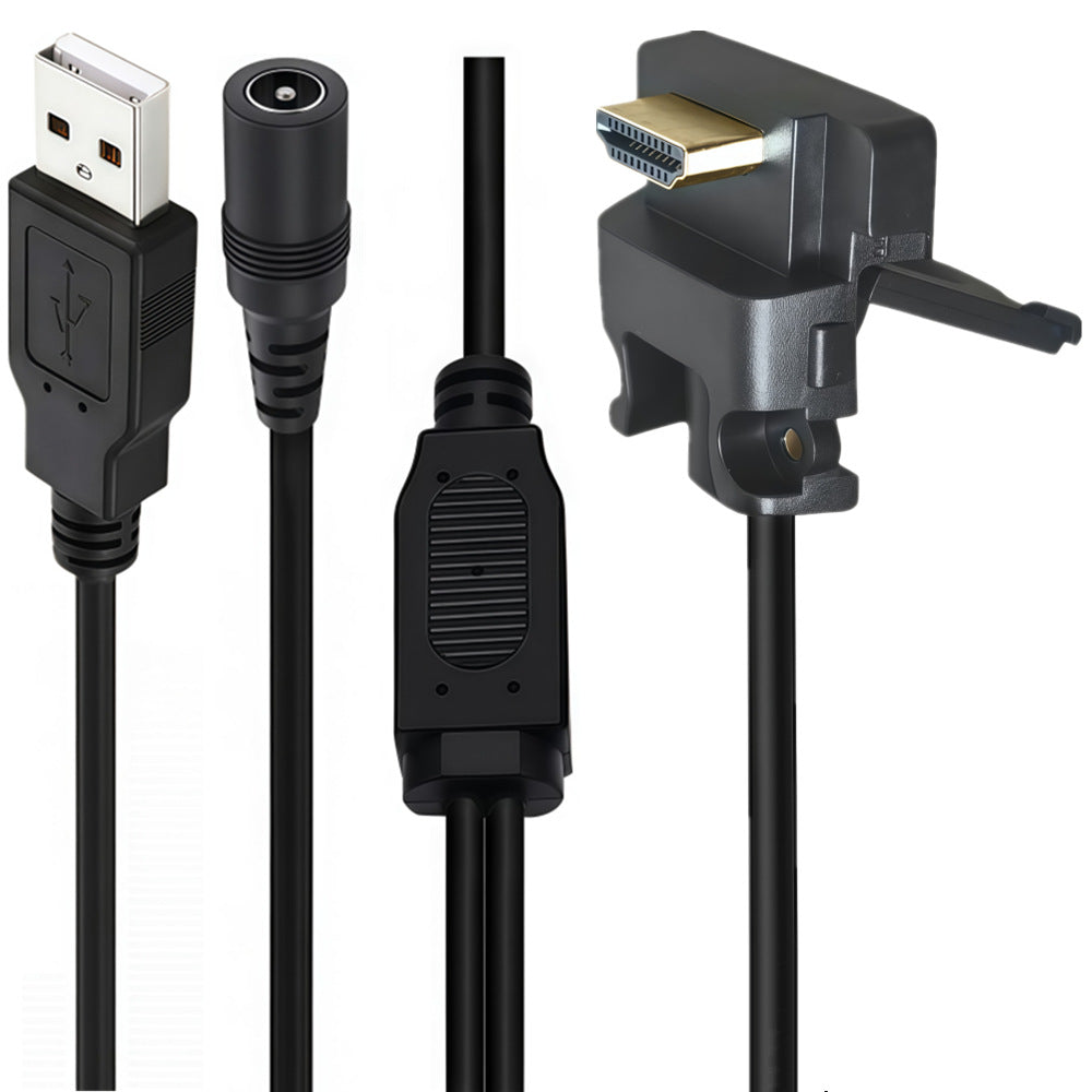 USB 2.0 A male to HDTV right-angle cable for Ingenico POS