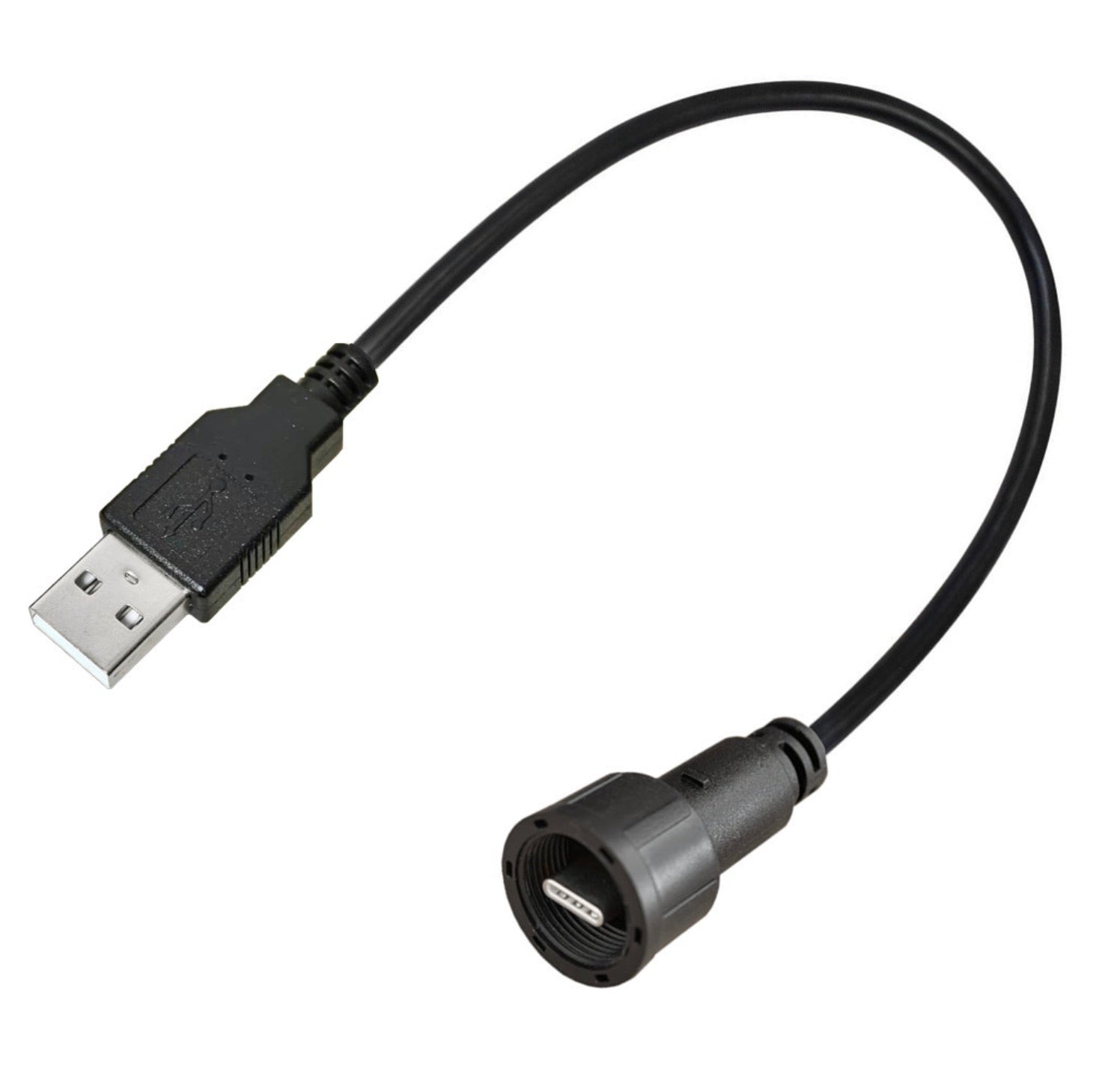 Industrial USB-A to USB-C waterproof connector cable
