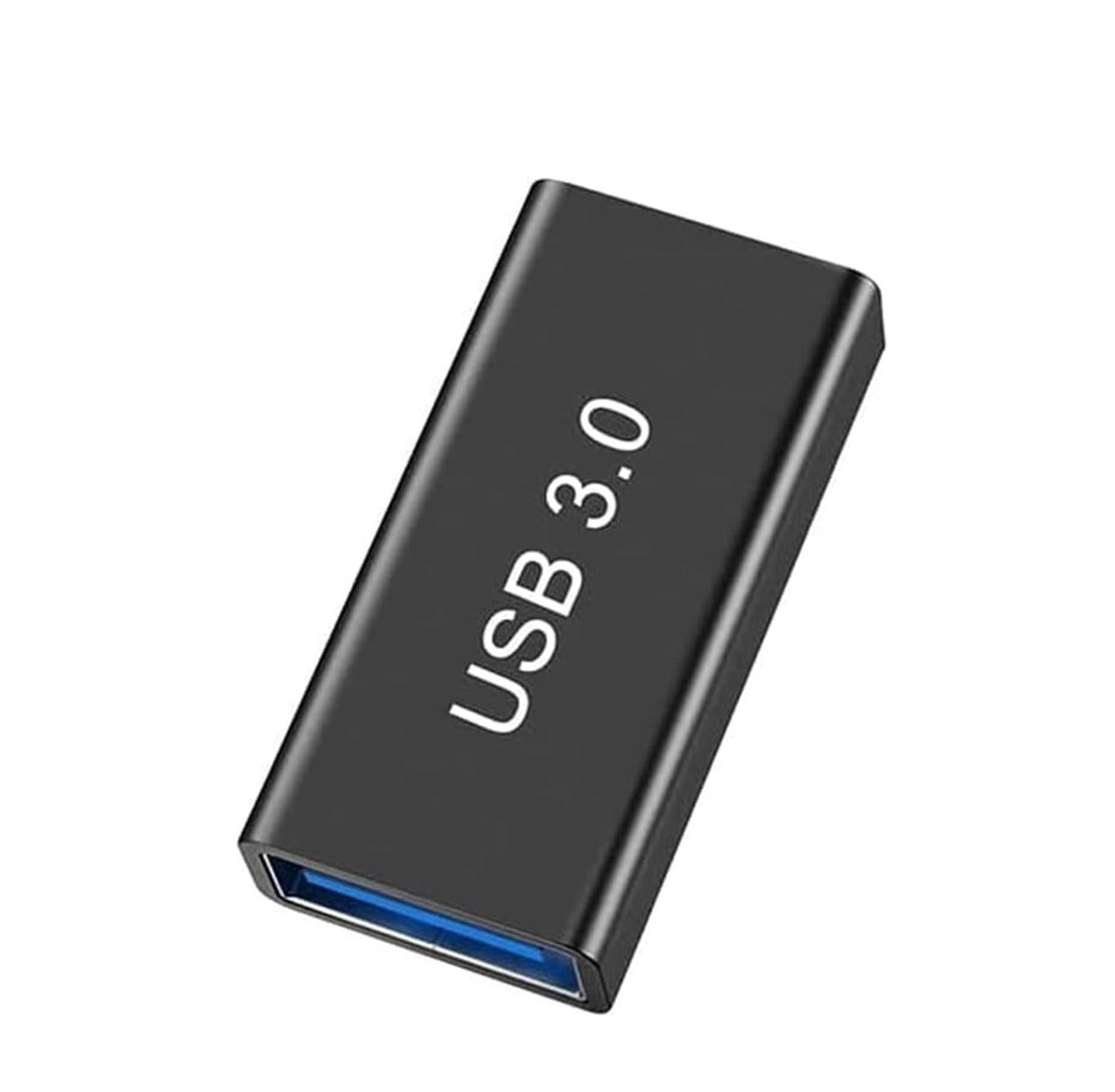 Black USB 3.0 device on a white background