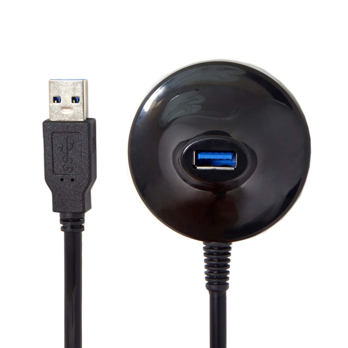 USB 3.0 Type A Male to Female Docking Station Extension Cable with Base 5Gbps