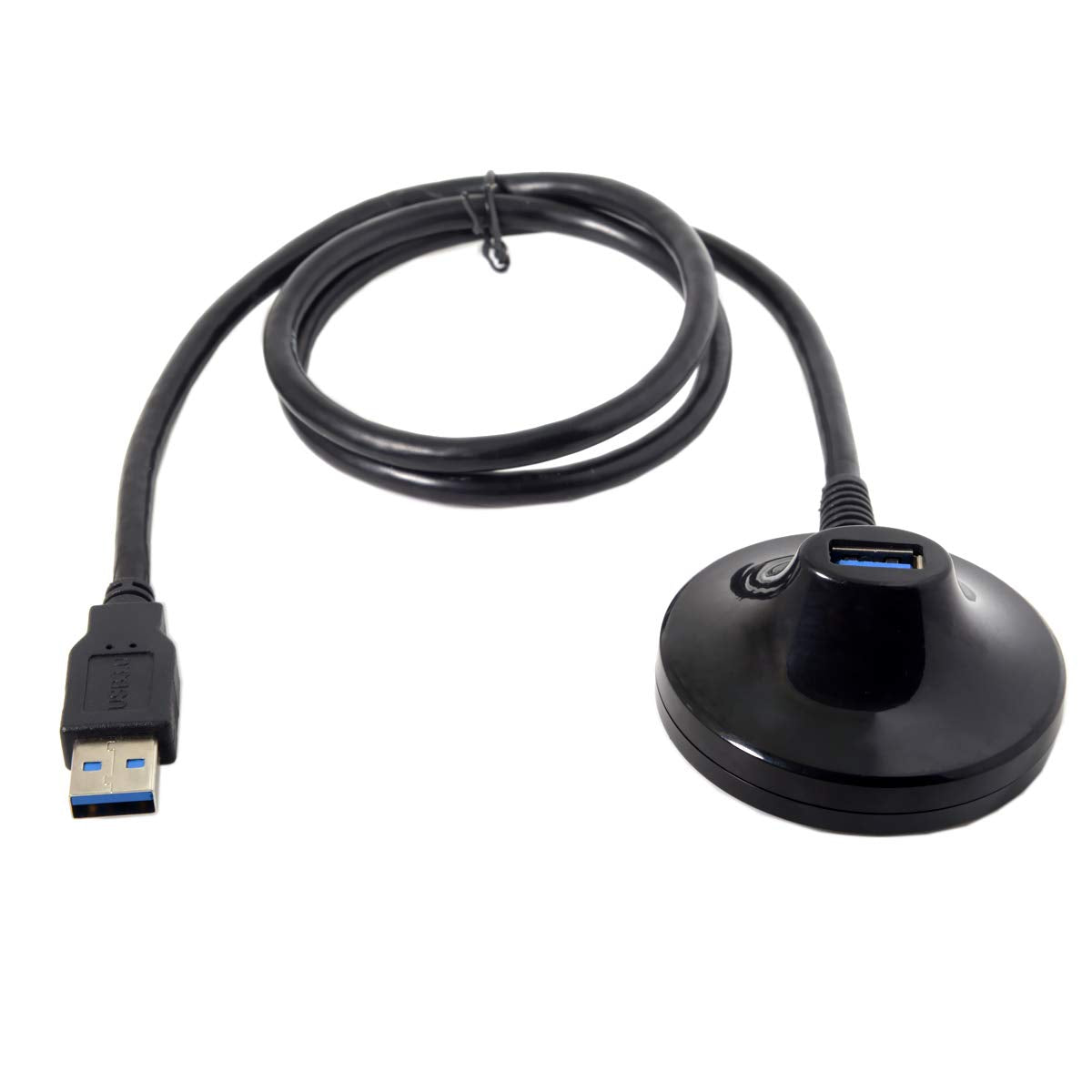 USB 3.0 Type A Male to Female Docking Station Extension Cable with Base 5Gbps