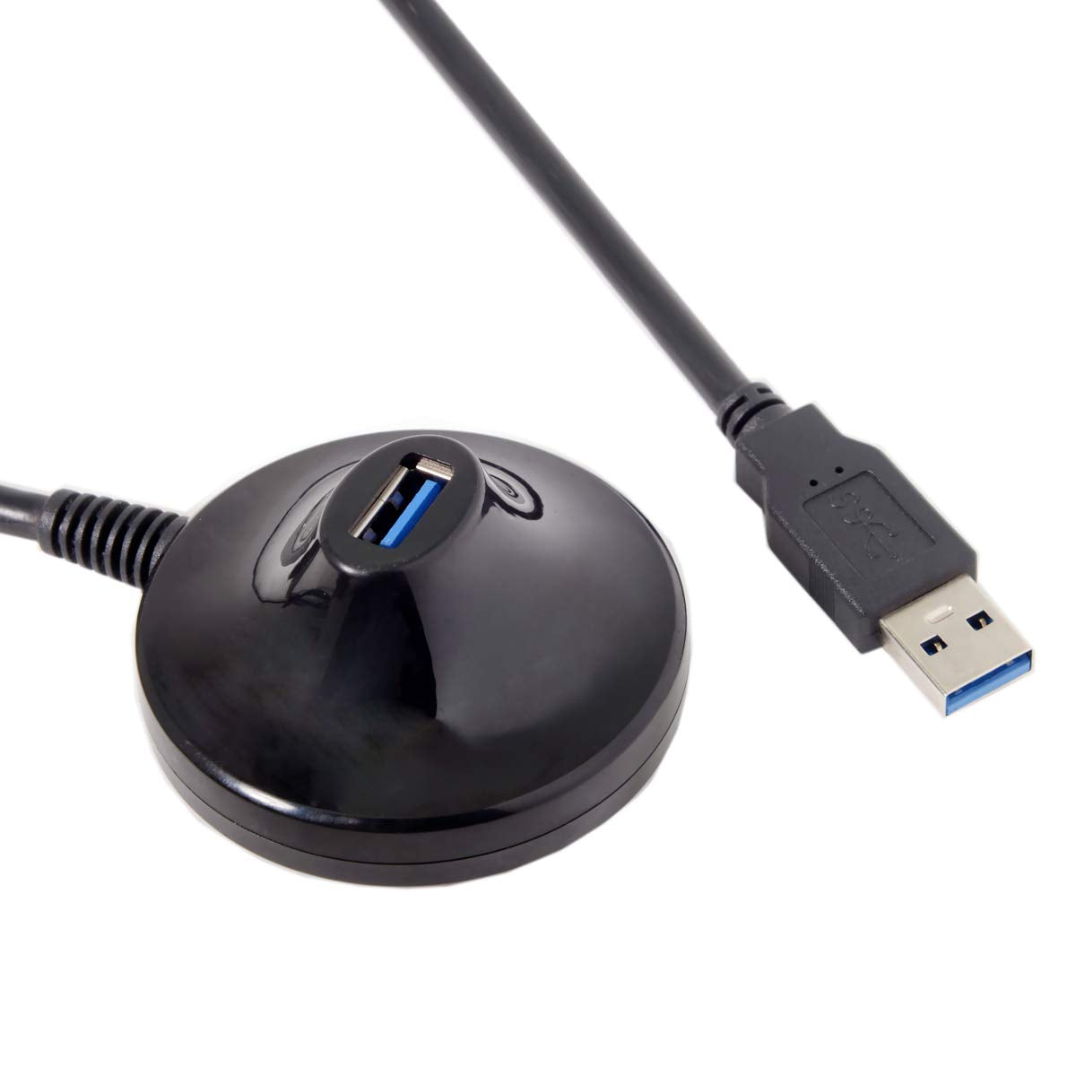 USB 3.0 Type A Male to Female Docking Station Extension Cable with Base 5Gbps