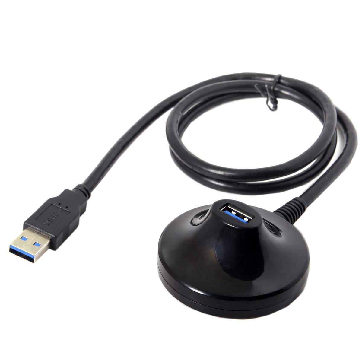 USB 3.0 Type A Male to Female Docking Station Extension Cable with Base 5Gbps