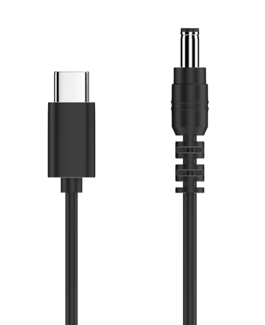 USB C female to DC 5.5 x 2.1mm 5521 power charging cord for CCTV and router