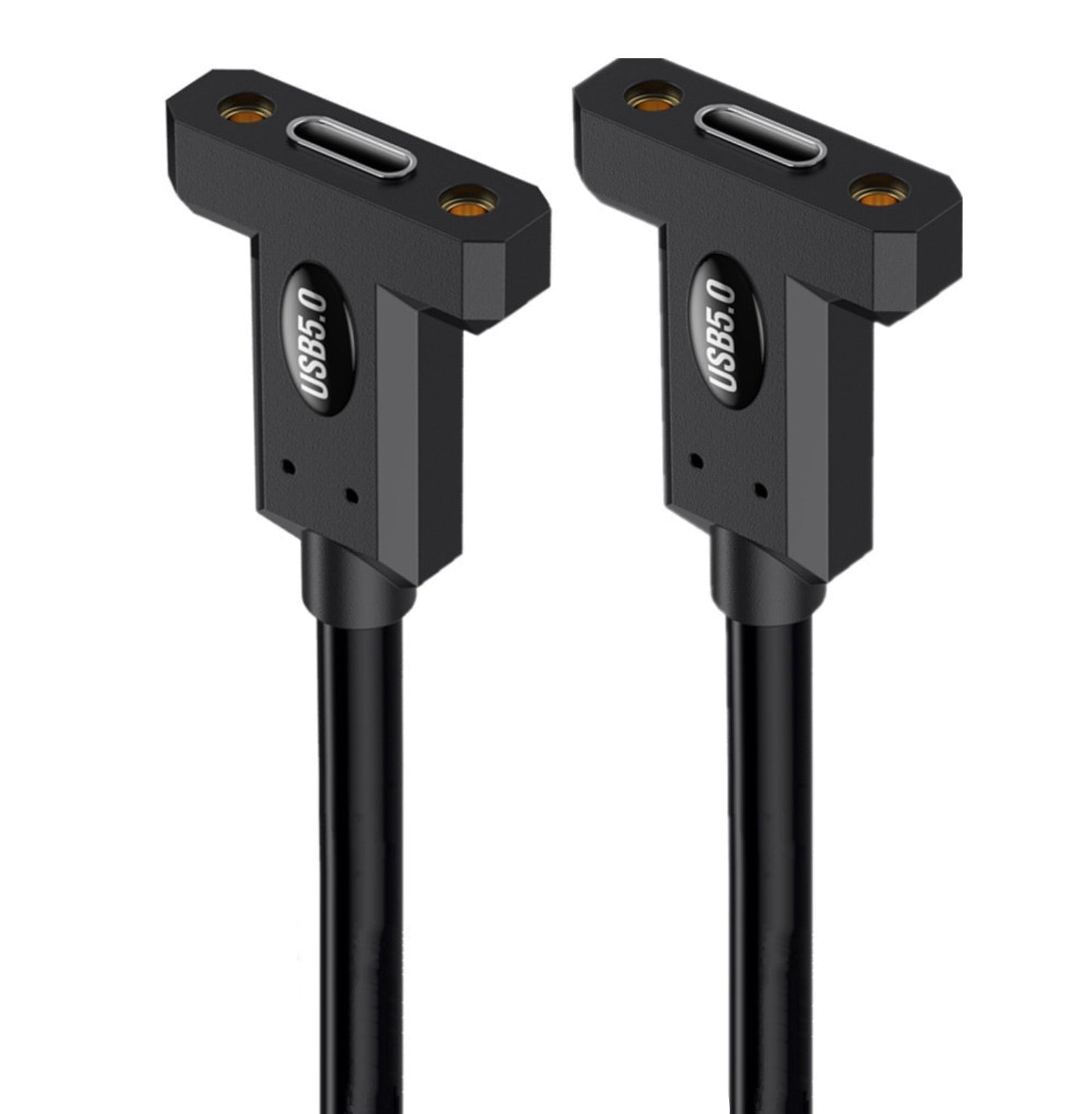 USB-C 5.0 Female to Female Extension Cable – 80Gbps, 240W PD, 16K/Dual 8K Display, Thunderbolt 5/4/3 & USB4 Compatible