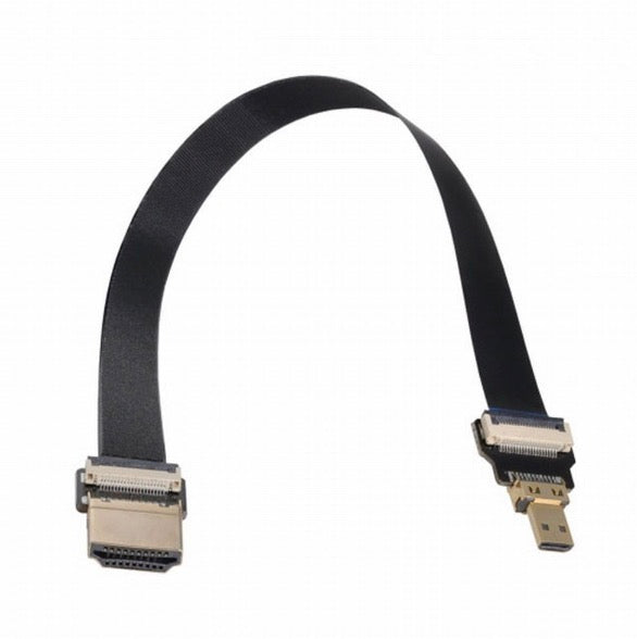 HDMI Male to Micro HDMI Male FPC Flat Cable for FPV HDTV Multicopter Aerial Photography