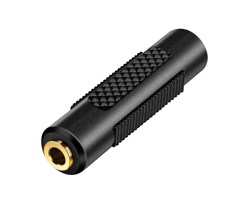 3.5mm TRS Female to Female Adapter Coupler 3 pole to 3 pole, 1/8 Inch Stereo Audio Microphone Jack AUX Extension Connector