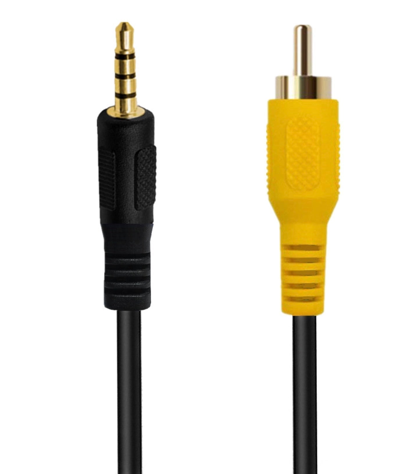 3.5mm to RCA Cable, TRRS 4 Pole Male to RCA Male Video AUX Adapter for GPS Car DVR Carcorder Camera