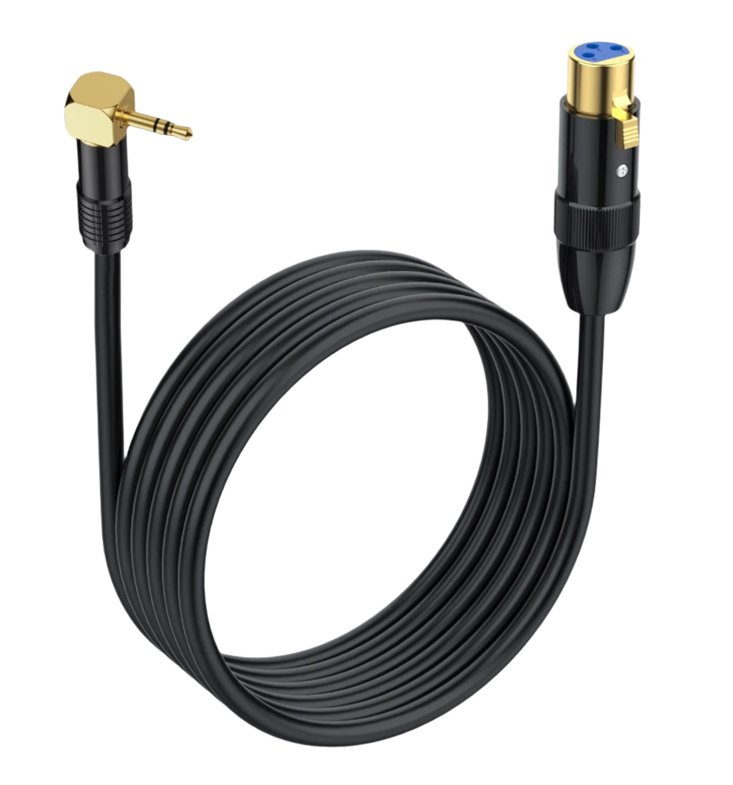 3.5mm to XLR Audio Cable | 3.5mm (1/8 Inch) TRS Stereo Male to XLR 3Pin Female Microphone Interconnect Extension Cable