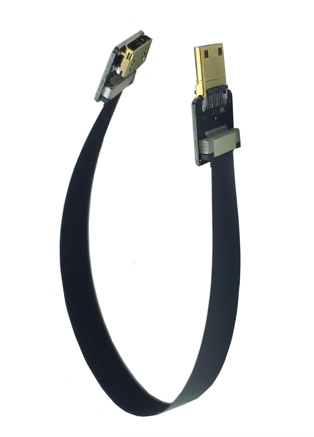 Mini HDMI Male to Mini HDMI Female Flat FPV Video Extension Cable 0.5m