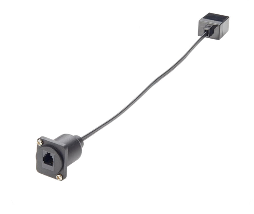 RJ11/RJ9 4p4c Extension Cable, CAT3 RJ9 Female-to-Female Telephone Line Through Jack for IP Telephone