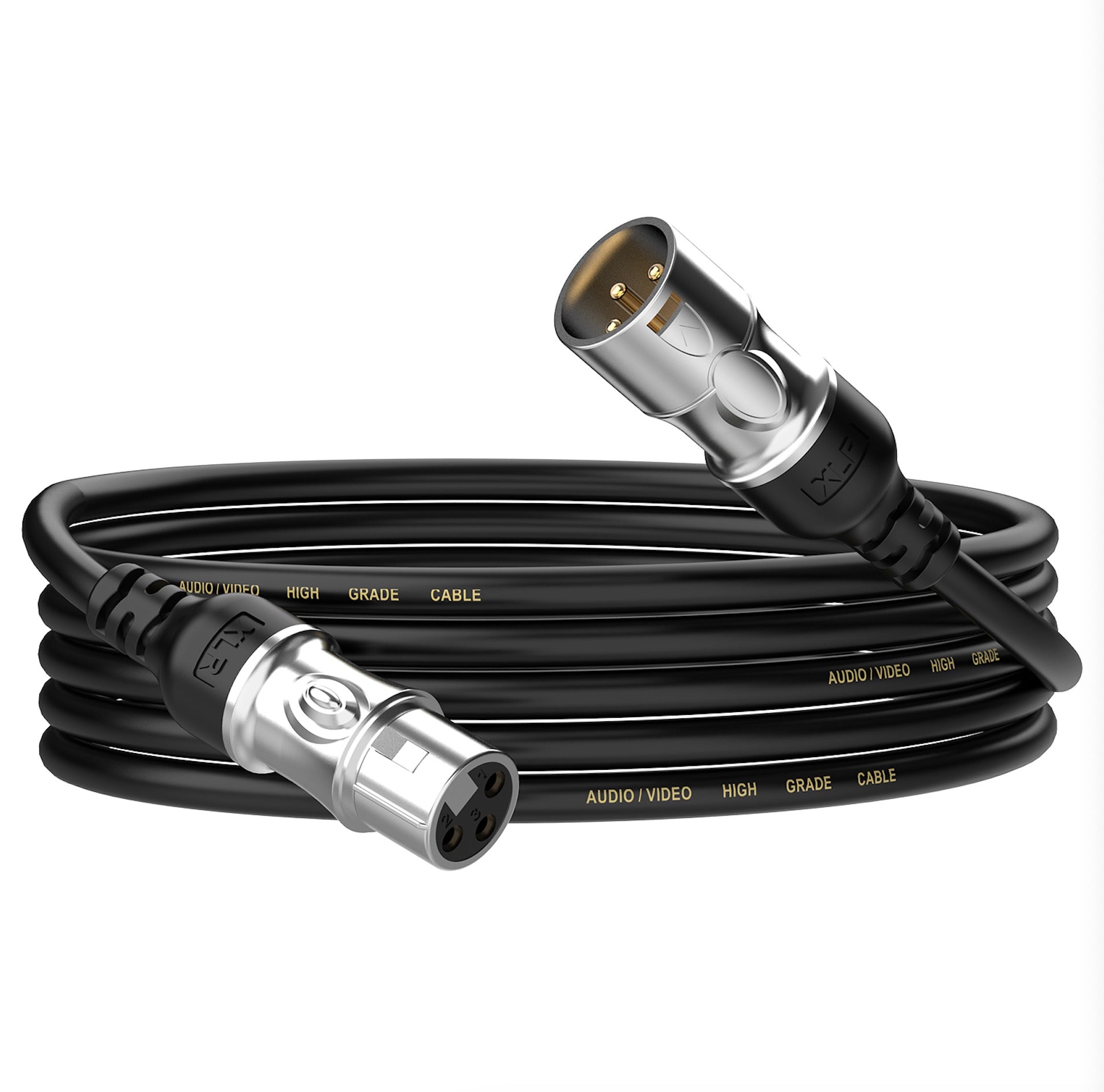 XLR Microphone Cable, Balanced 3PIN XLR Male to Female Connector for Mic Mixer, Microphone, Recording Studio, Behringer, Speaker