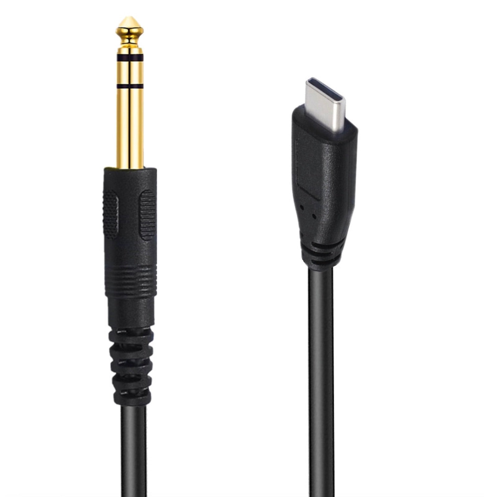 USB C to 6.35mm TRS Auxiliary Cable, Aux Audio Adapter Jack Stereo for Speaker, Amplifier, Mixing Console