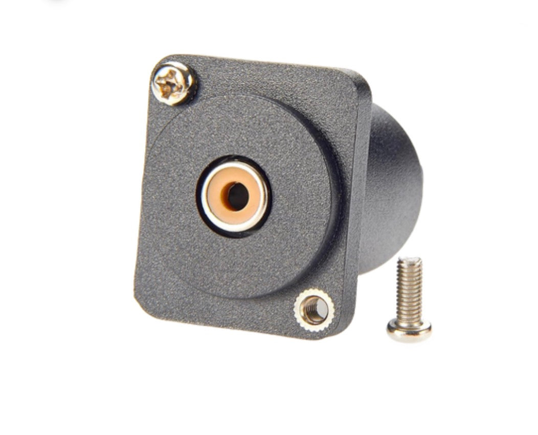RCA Convertor Extension Cable, Male to Female Panel Chassis Mount Composite Video Audio Connector