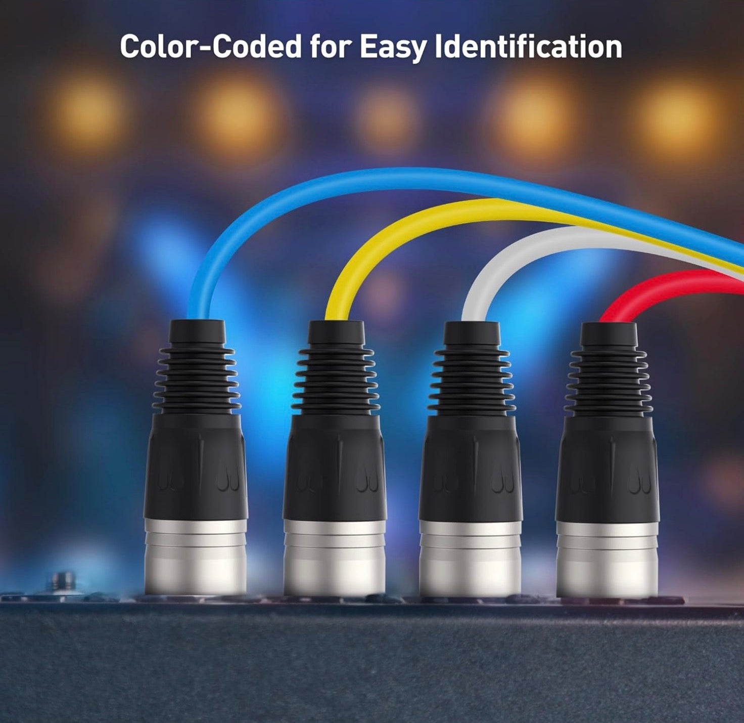 4 Channel XLR Male to XLR Female Snake Cable | Professional Audio Connector