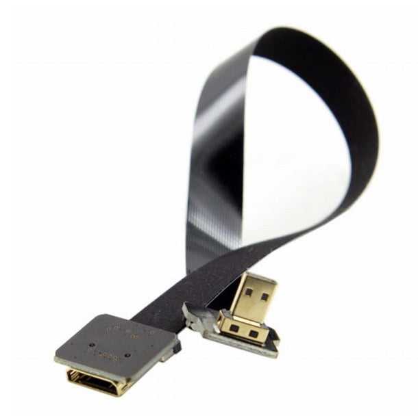Micro HDMI Male to Mini HDMI Female FPC Flat Video Extension Cable