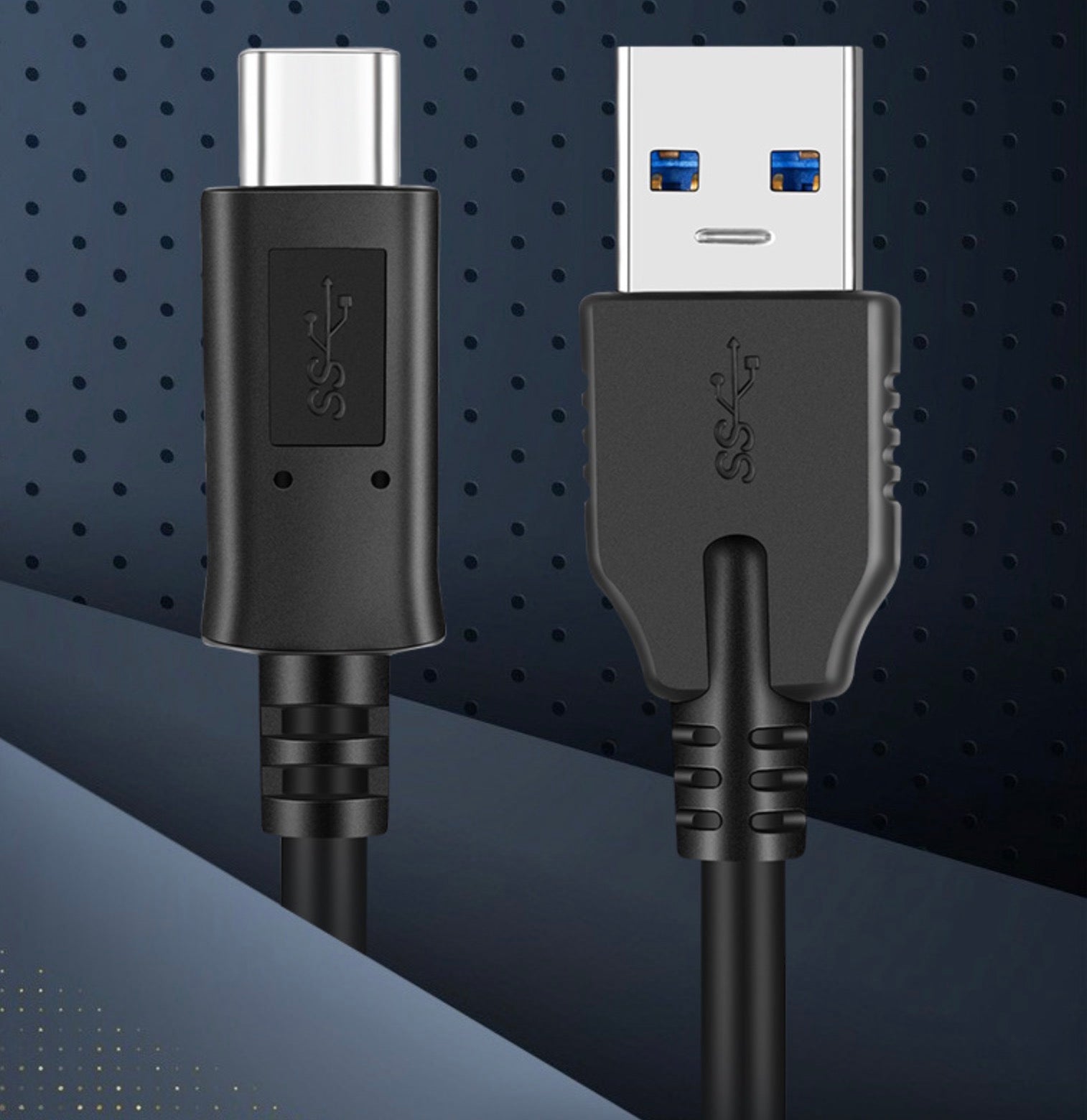 USB 3.0 A Male to USB C 3.1 Data Charging Cable 3A 5Gbps