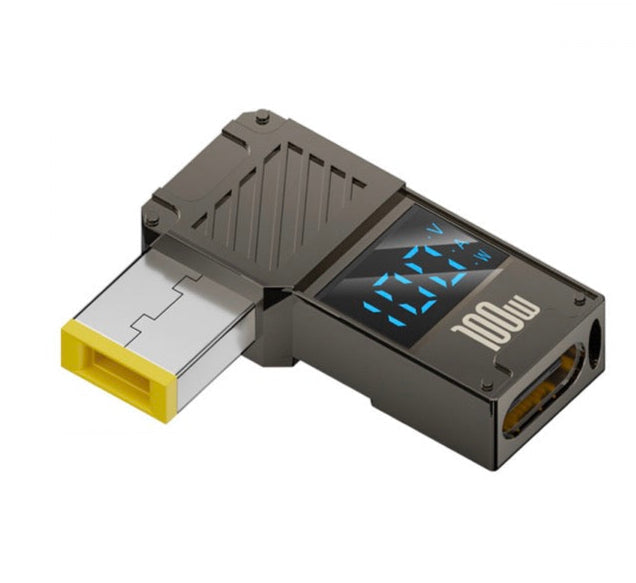 USB C to Slim Tip Adapter, Type C to Rectangular Port PD Charging Converter for Lenovo Rectangular Port Laptop