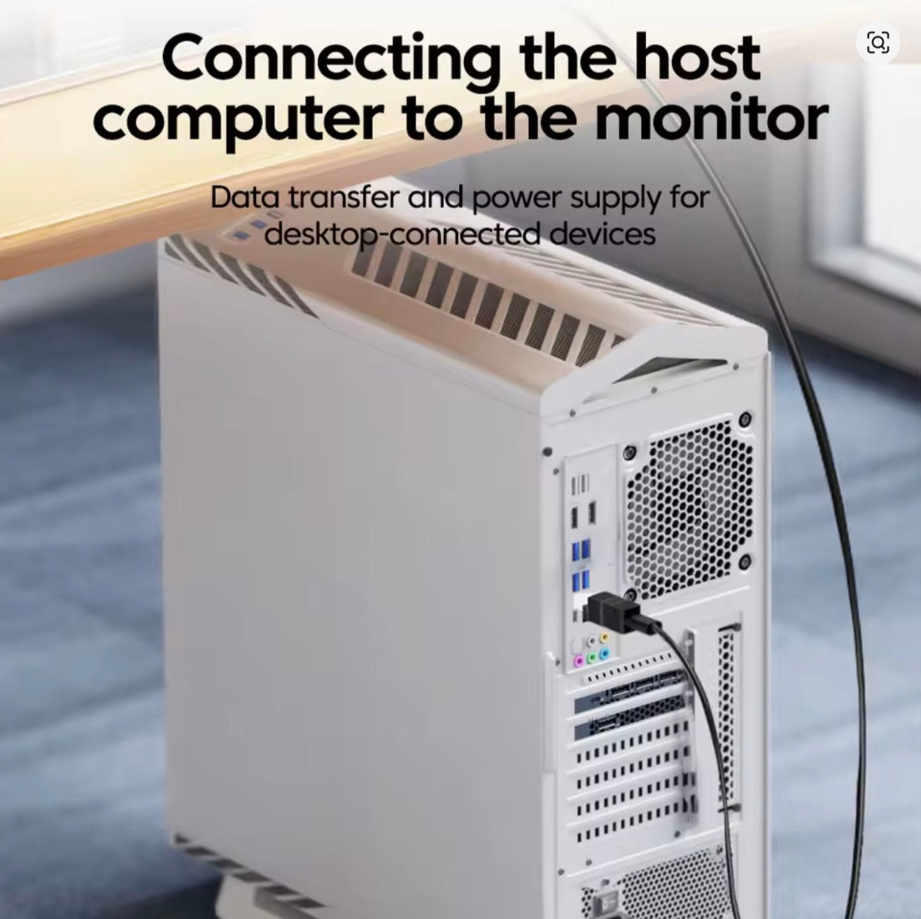 USB 3.0 Type B Male to USB 3.0 Type A Female Extension Adapter 5Gbps