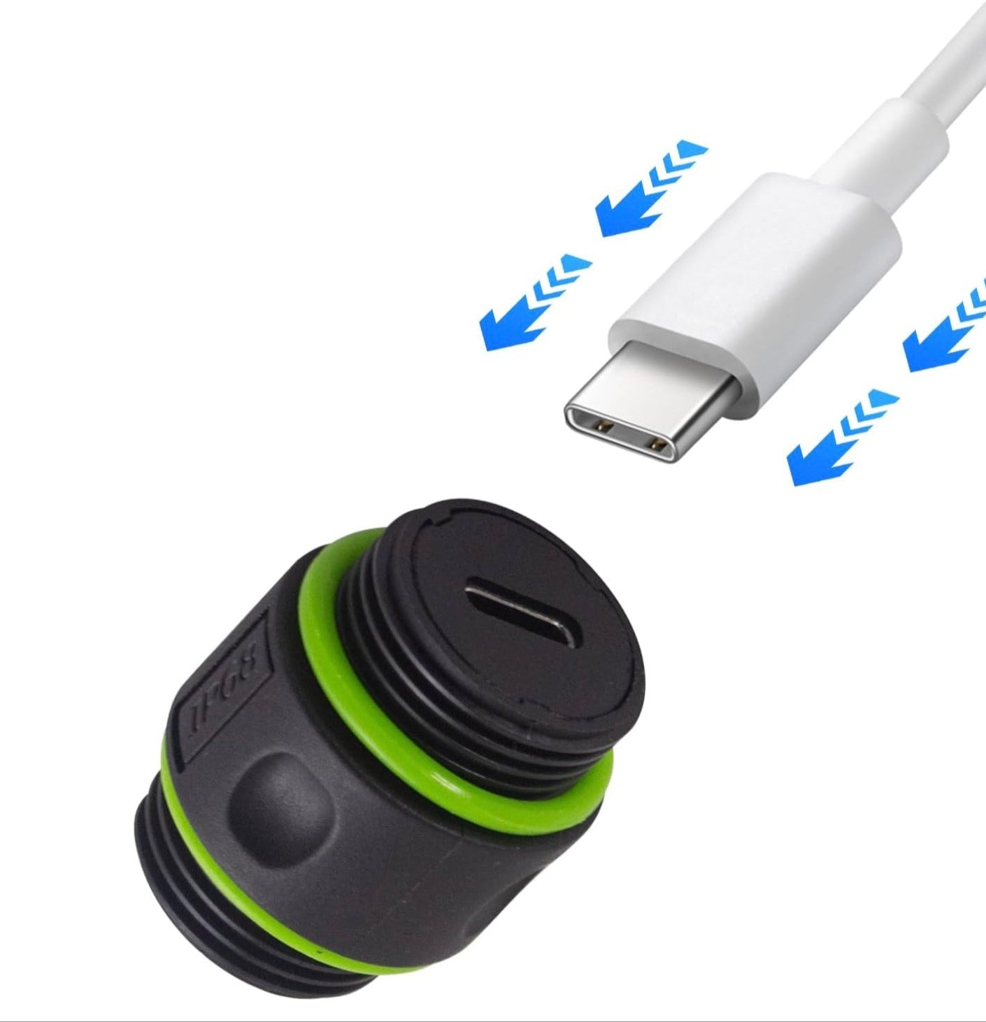 USB C Waterproof Connector, Type C Panel Mount Adapter Coupler | Bulkhead Outdoor Charging Socket