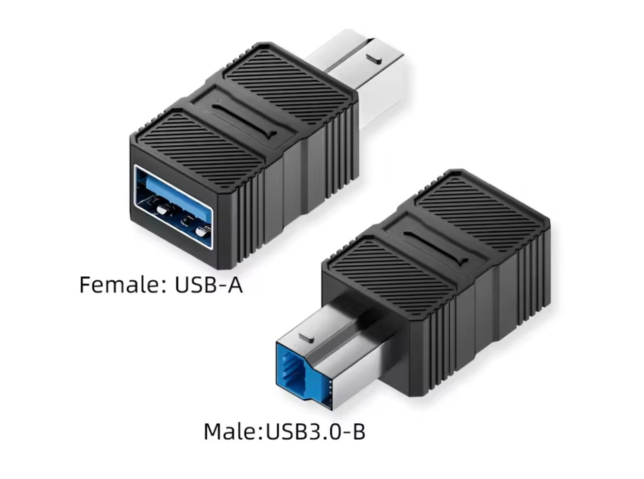 USB 3.0 Type B Male to USB 3.0 Type A Female Extension Adapter 5Gbps