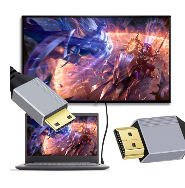 Mini HDMI Male to HDMI Male Coiled Video Cable | Extends to 2.4m