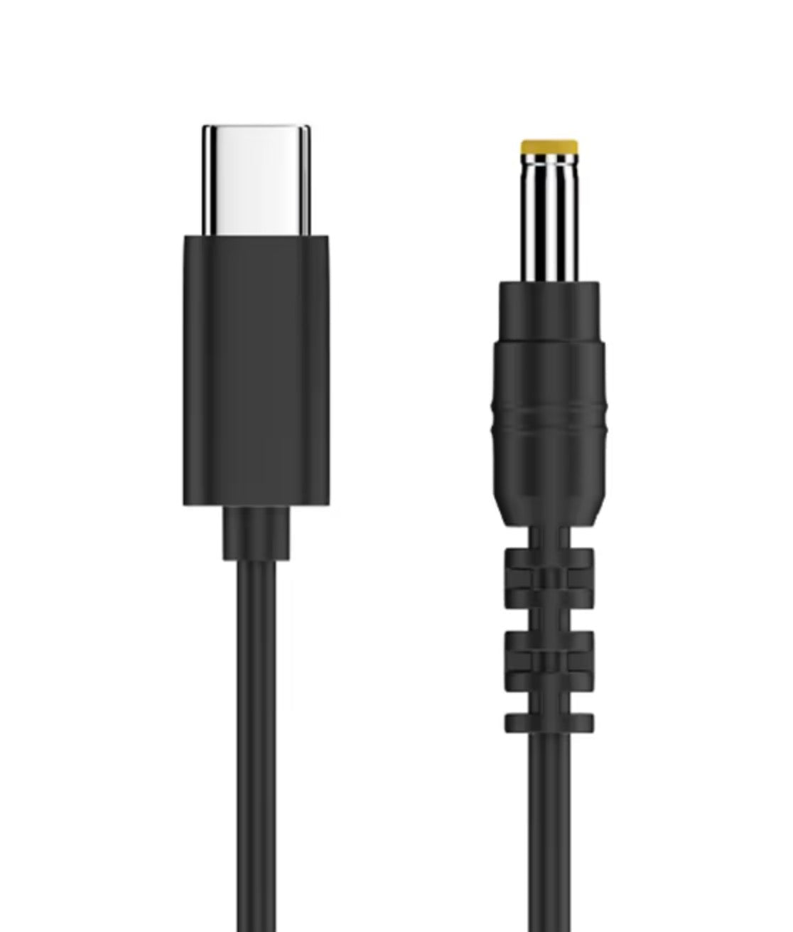 USB C to DC 5.5 x 2.5mm Power Charging Cable, Type C Female input to DC 5525 Output for LED Lamp