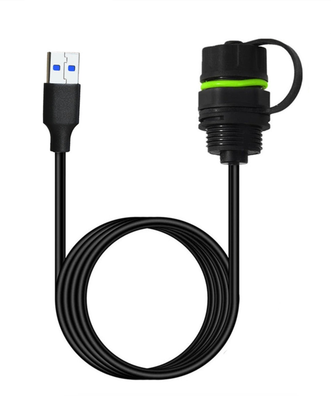 USB 3.0 Waterproof Cable,Type A Male to Female Outdoor USB Pass Through Extension Connector