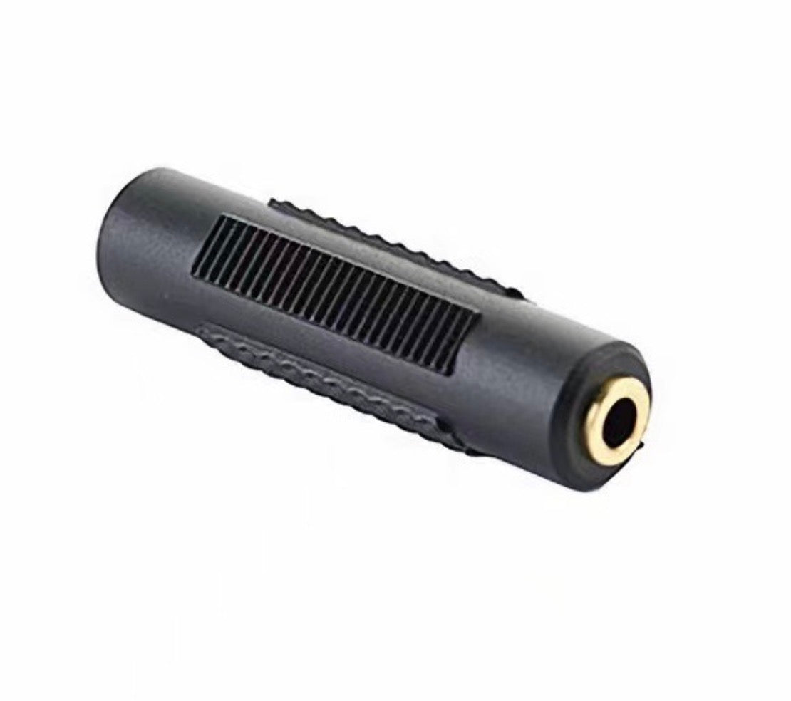 3.5mm TRS Female to Female Adapter Coupler 3 pole to 3 pole, 1/8 Inch Stereo Audio Microphone Jack AUX Extension Connector