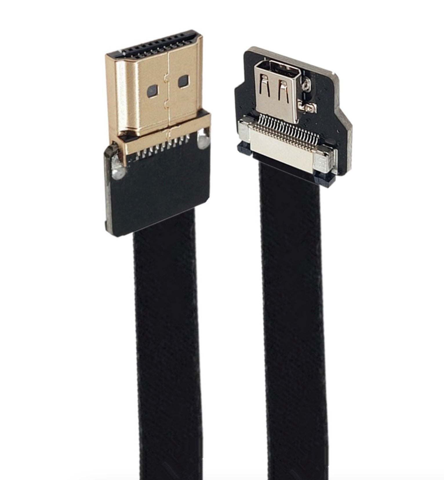 HDMI Male to Micro HDMI Female Flat FPV Audio Video Extension Cable
